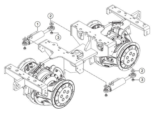 Steering Cylinder Assembly Parts-RX 1575, RX 157533 YANMAR 3TNV80F DIESEL ENGINE