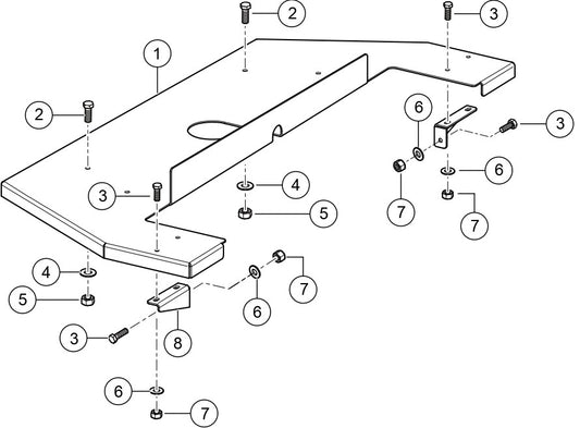 Step Plate Assembly Parts For MLT25 Light Tower By Multiquip