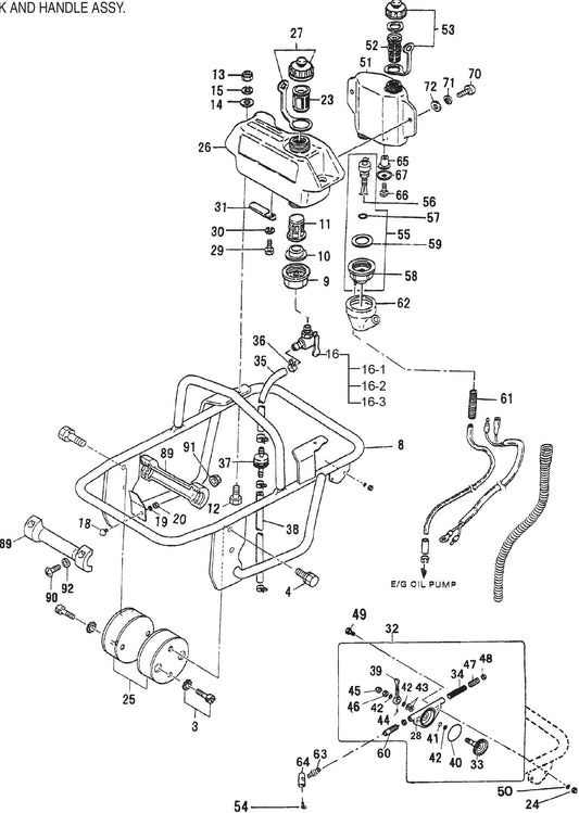 MT62HS Tank And Handle Assembly Parts