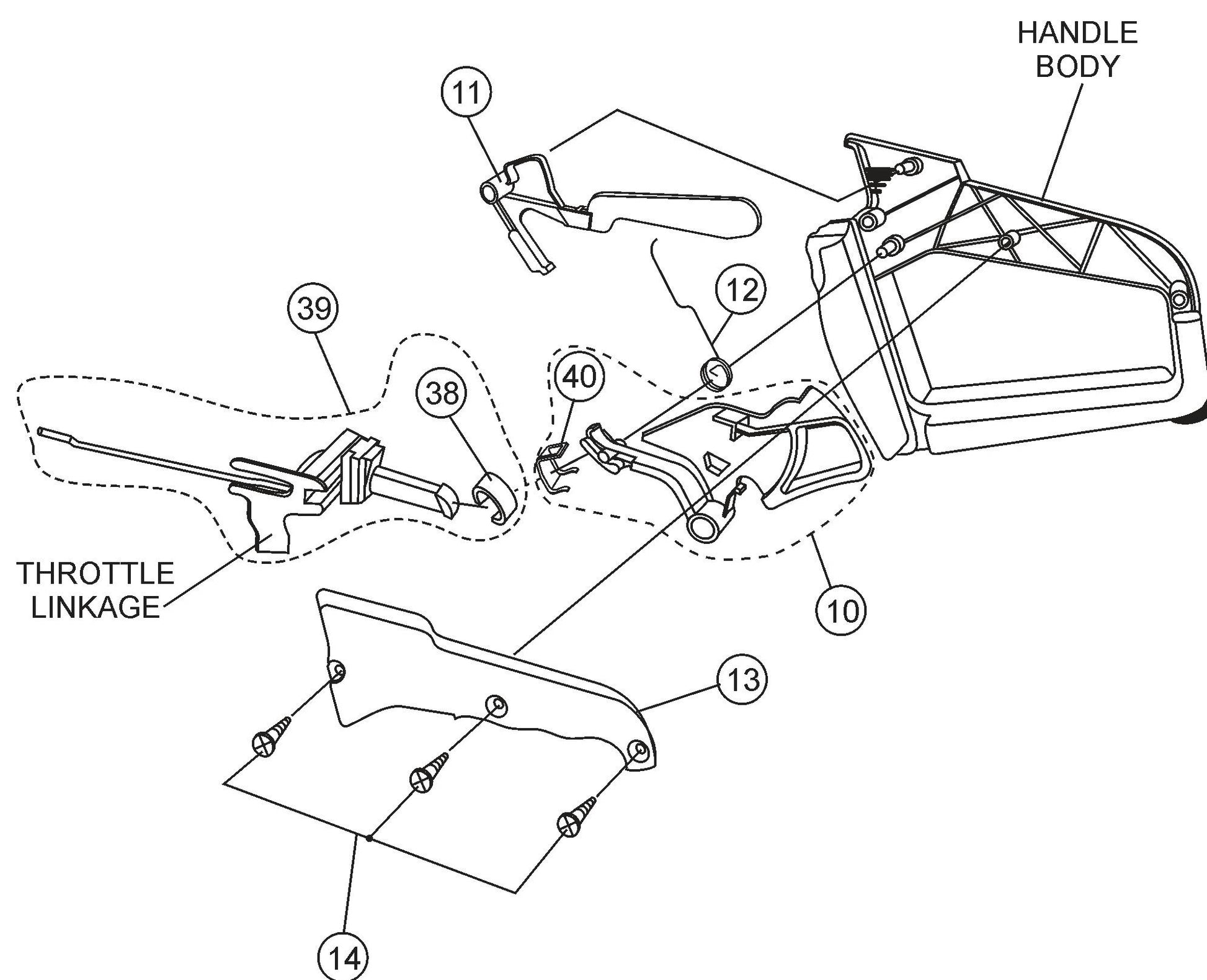 HS62A Throttle Assembly Parts