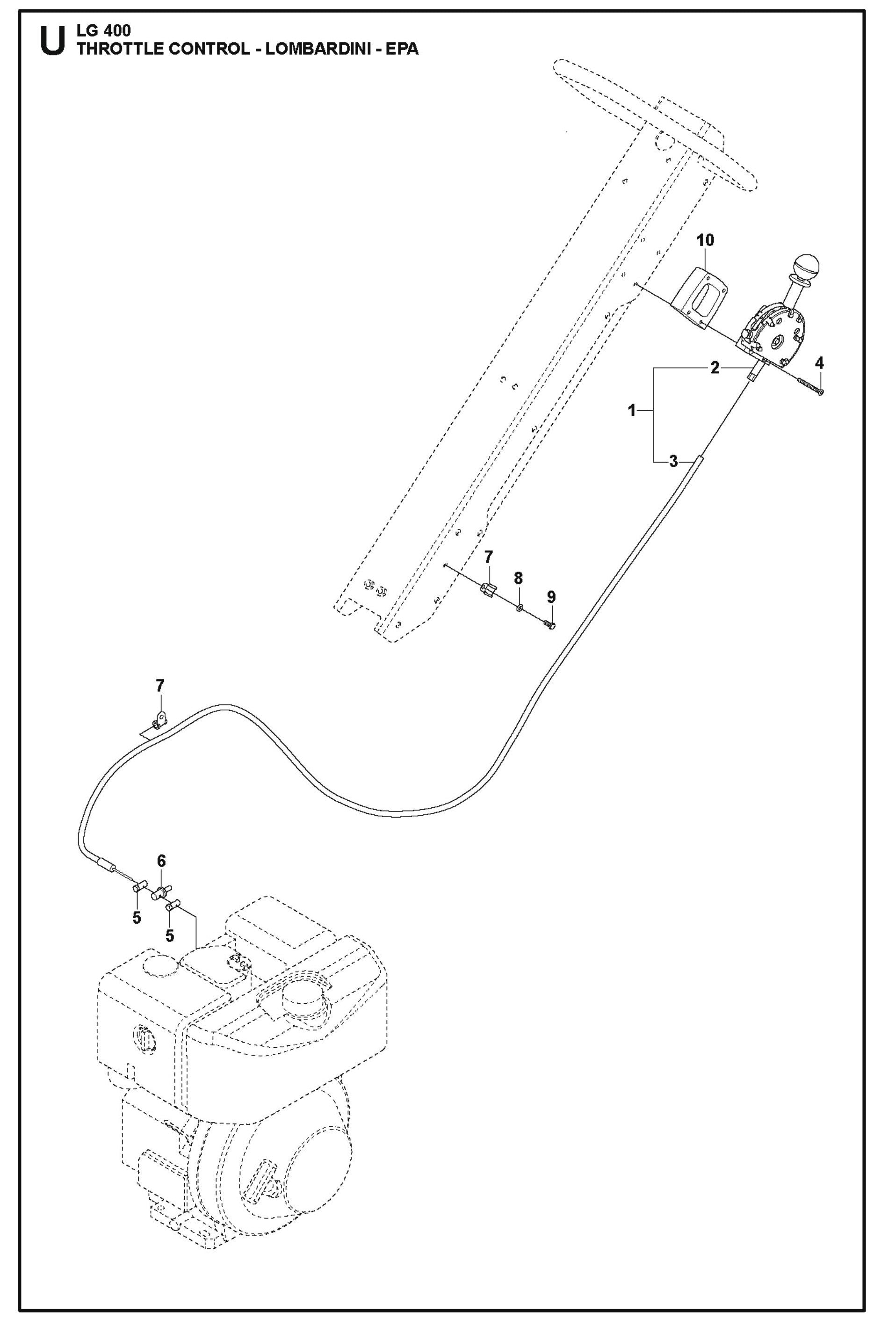 Throttle Control- Lombardini- EPA Parts For LG 400 Diesel By Husqvarna