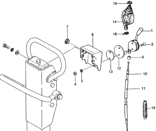 MVH200GH Throttle (A Type) Assembly Parts