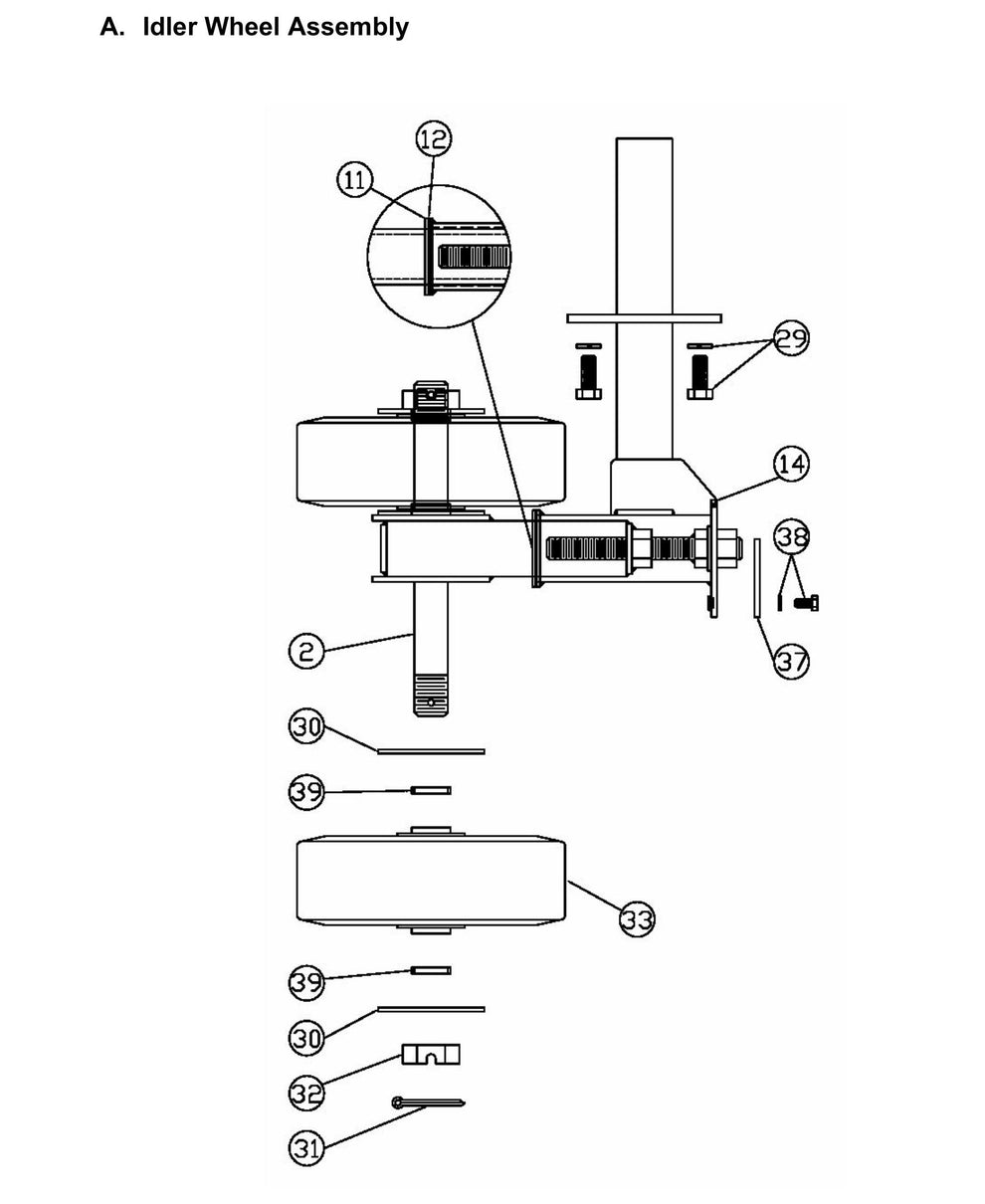 MB-16 Track Assembly Diagram 1 Parts Listing Parts By Miller Curber