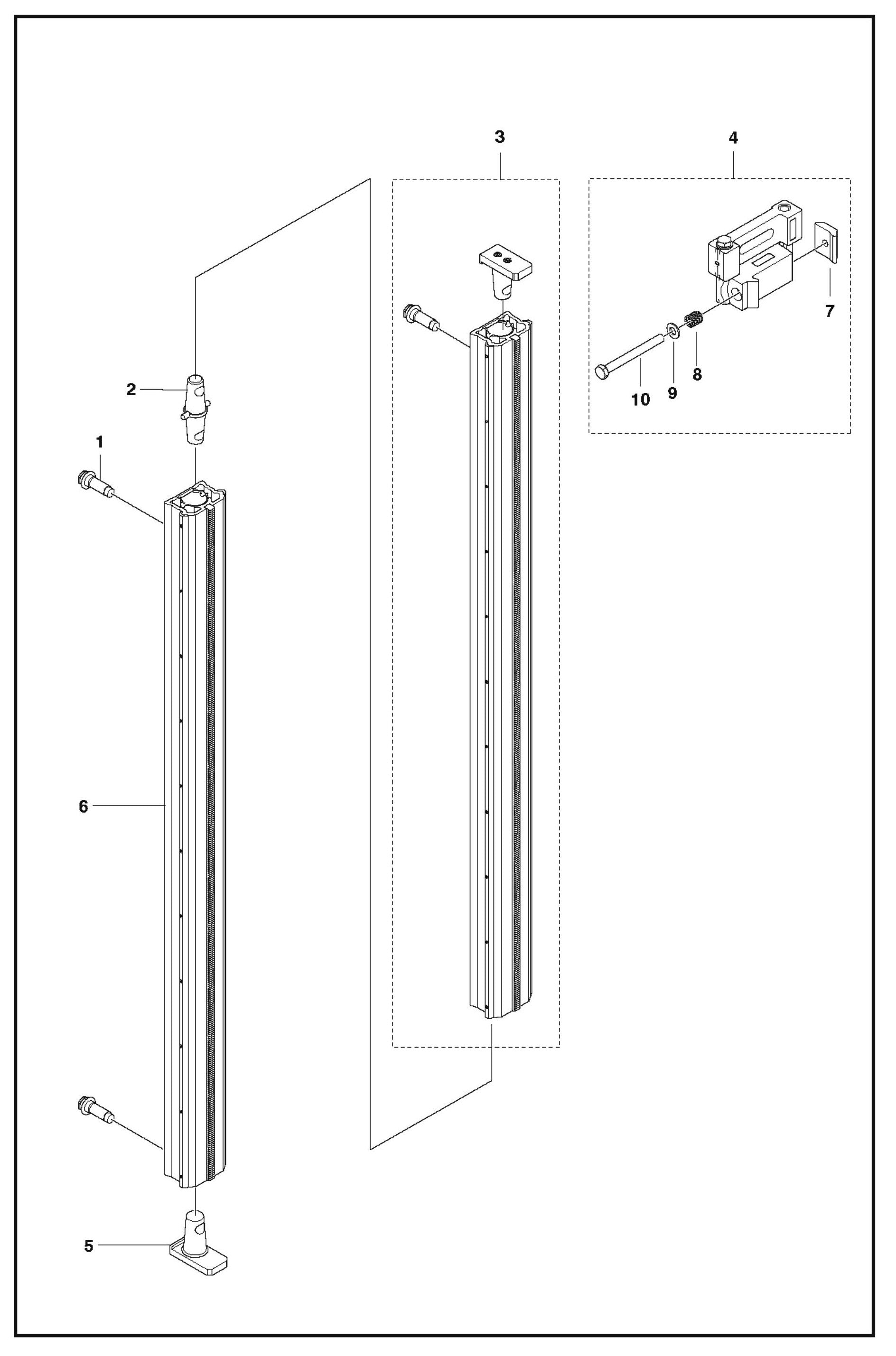 Track System Parts For WS 220 By Husqvarna