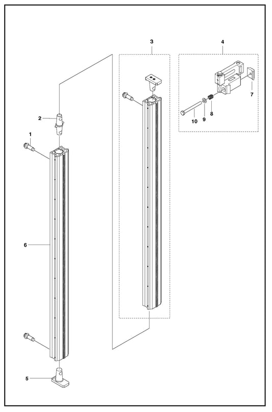 Track System Parts For WS 220 By Husqvarna
