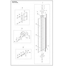 Track System Parts for WS 442 HF By Husqvarna