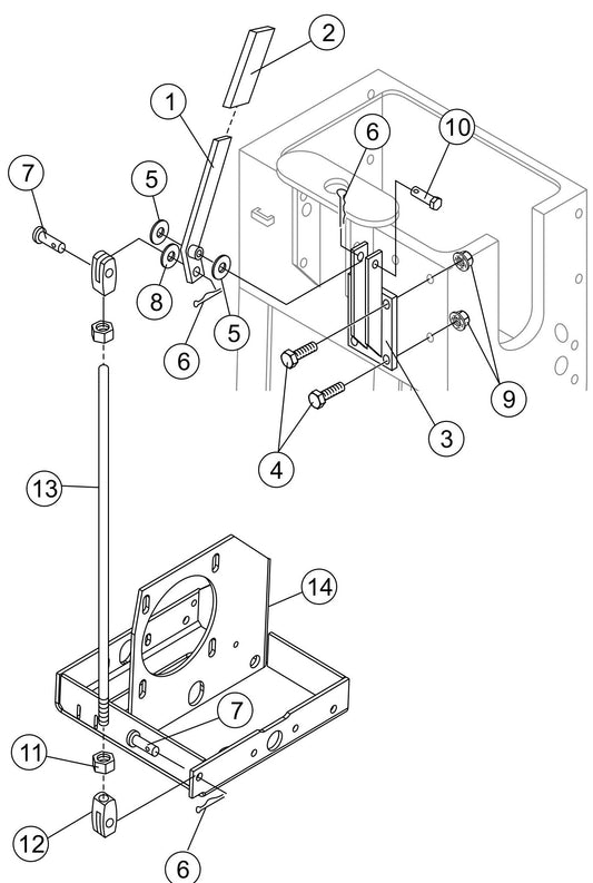 SP2S20H Transmission Engage Lever Assembly Parts