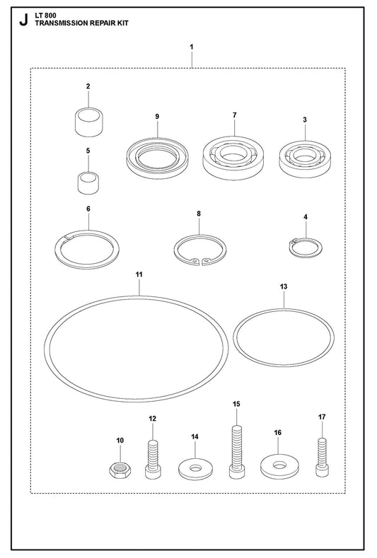 Transmission Engine Kit Parts For LT 800 Jack Rammer Parts By Husqvarna