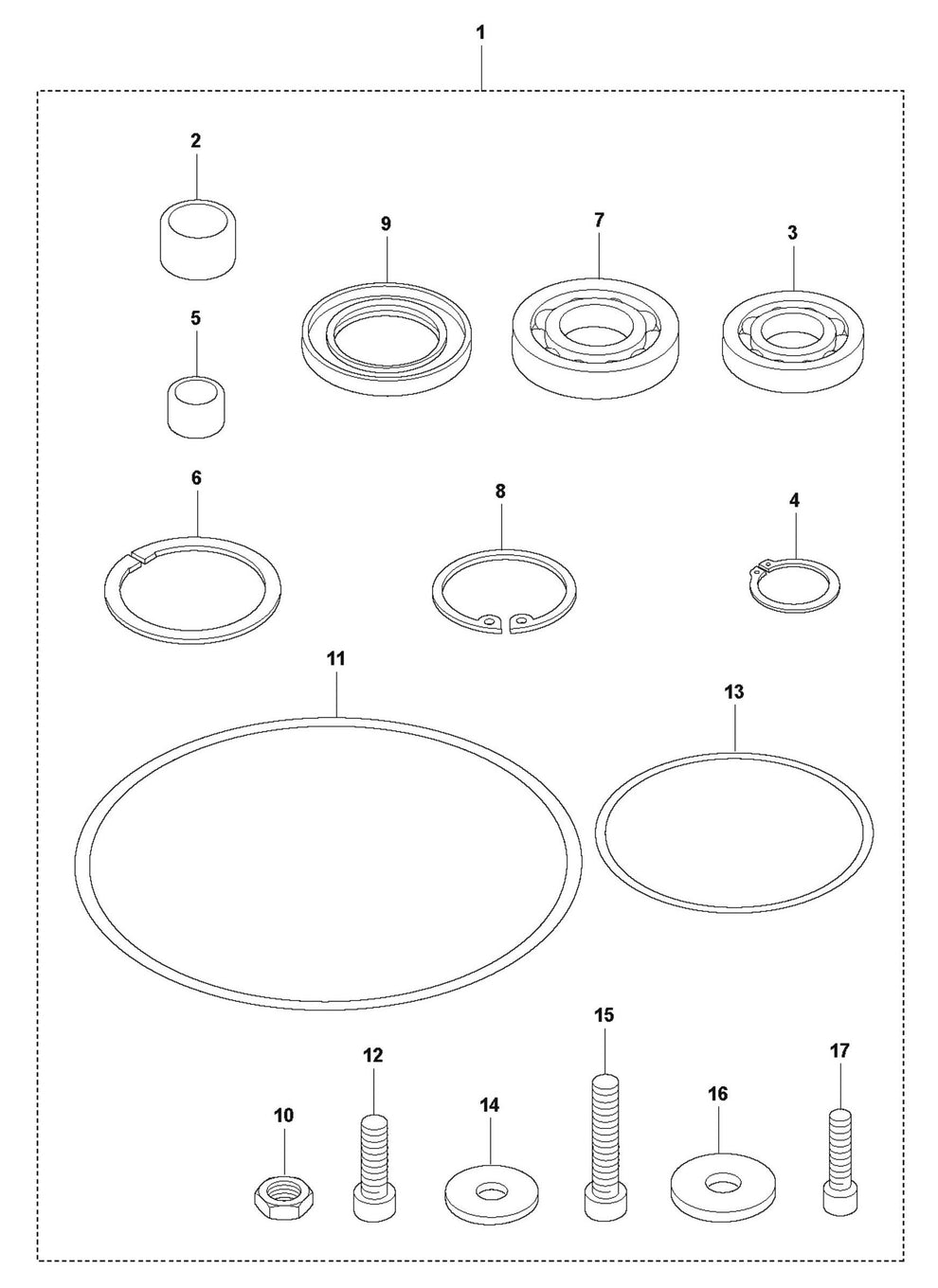 LT 800 Transmission Repair Kit Assembly Parts by Husqvarna