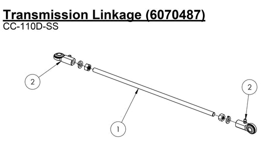 CC-110D-SS Transmission Linkage Assembly Parts