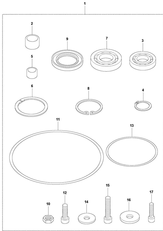Transmission Repair Kit Assembly Parts For LT6005 Compaction Rammer By Husqvarna