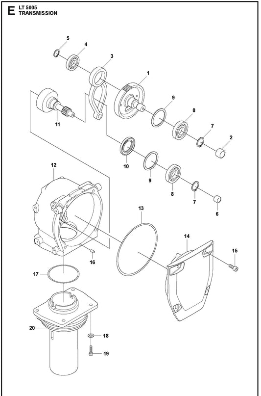Transmission Assembly Parts For LT 5005 Compaction Rammers By Husqvarna
