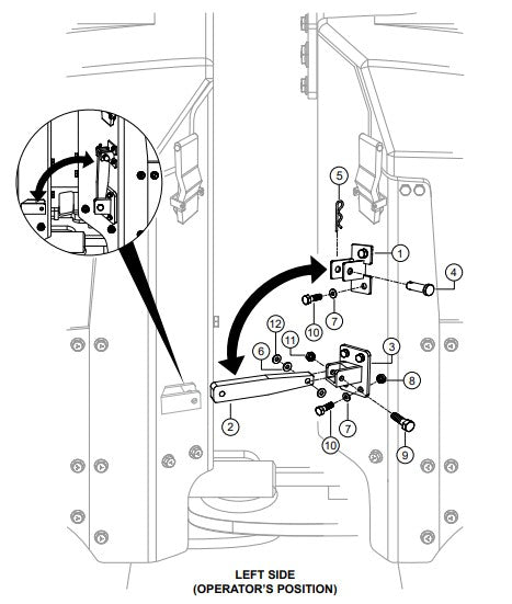 Transport Securing Device Assembly Parts-RX 1575, RX 157533 YANMAR 3TNV80F DIESEL ENGINE