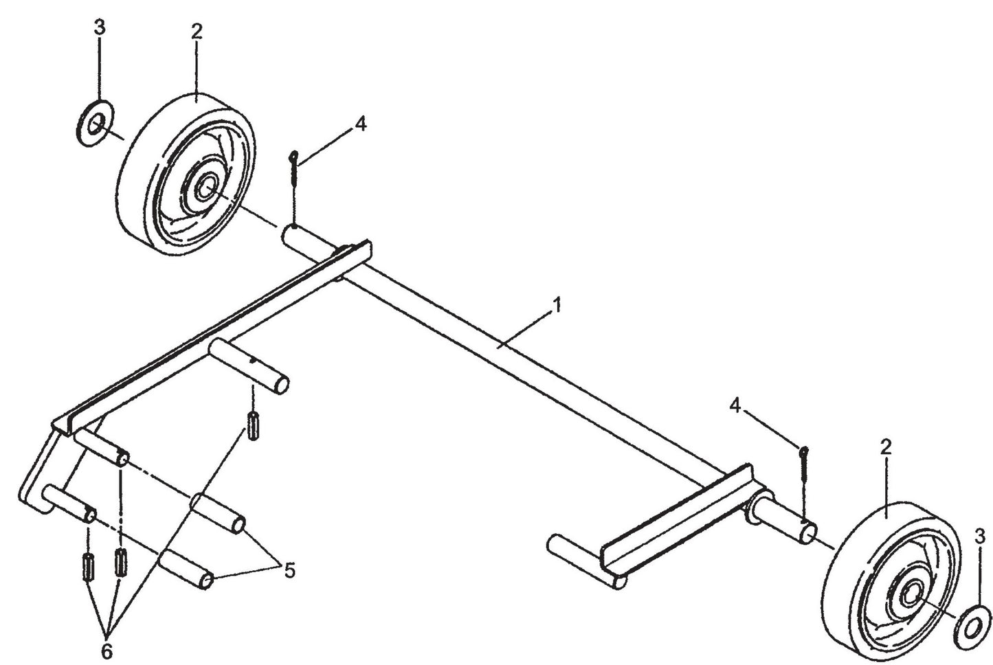 MVC98D2 Transport Wheel Assembly Parts