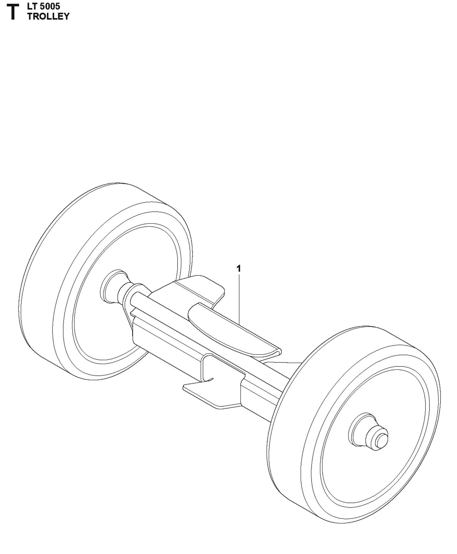 Trolley For LT 5005 Compaction Rammers By Husqvarna