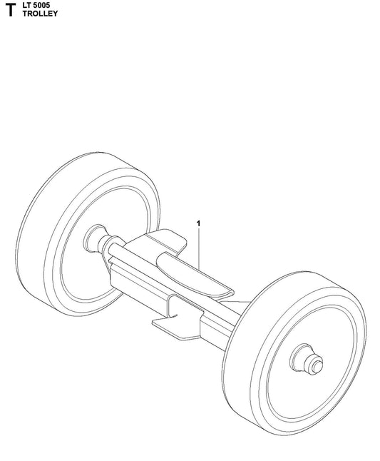 Trolley For LT 5005 Compaction Rammers By Husqvarna