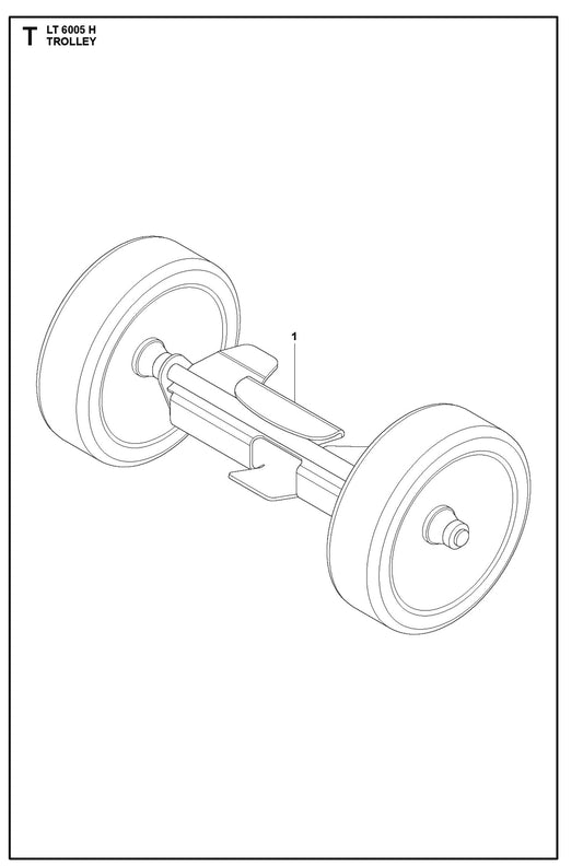 Trolley Parts For LT 6005 H - 967854503 Compaction Rammers By Husqvarna
