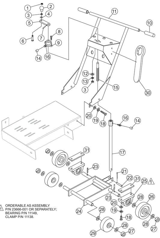 Undercarriage Assembly Parts For SP113H18 SP15E16 By Multiquip