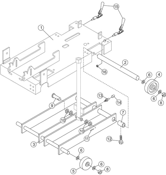 Undercarriage Assembly Parts For SP2 13H20A SP2 S20H20A By Multiquip