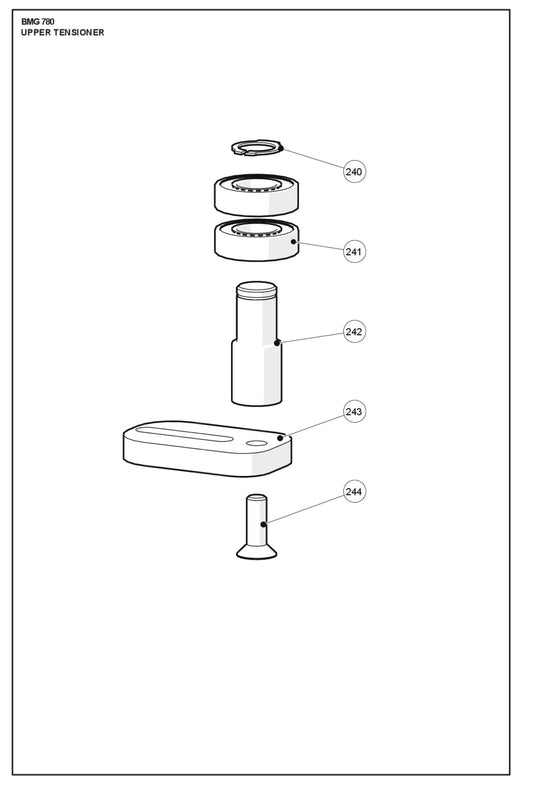 Upper Tensioner Parts For BMG 780 By Husqvarna