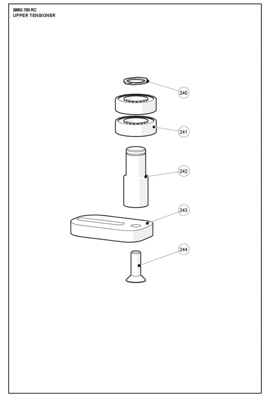 Upper Tensioner Parts For BMG 780 RC By Husqvarna