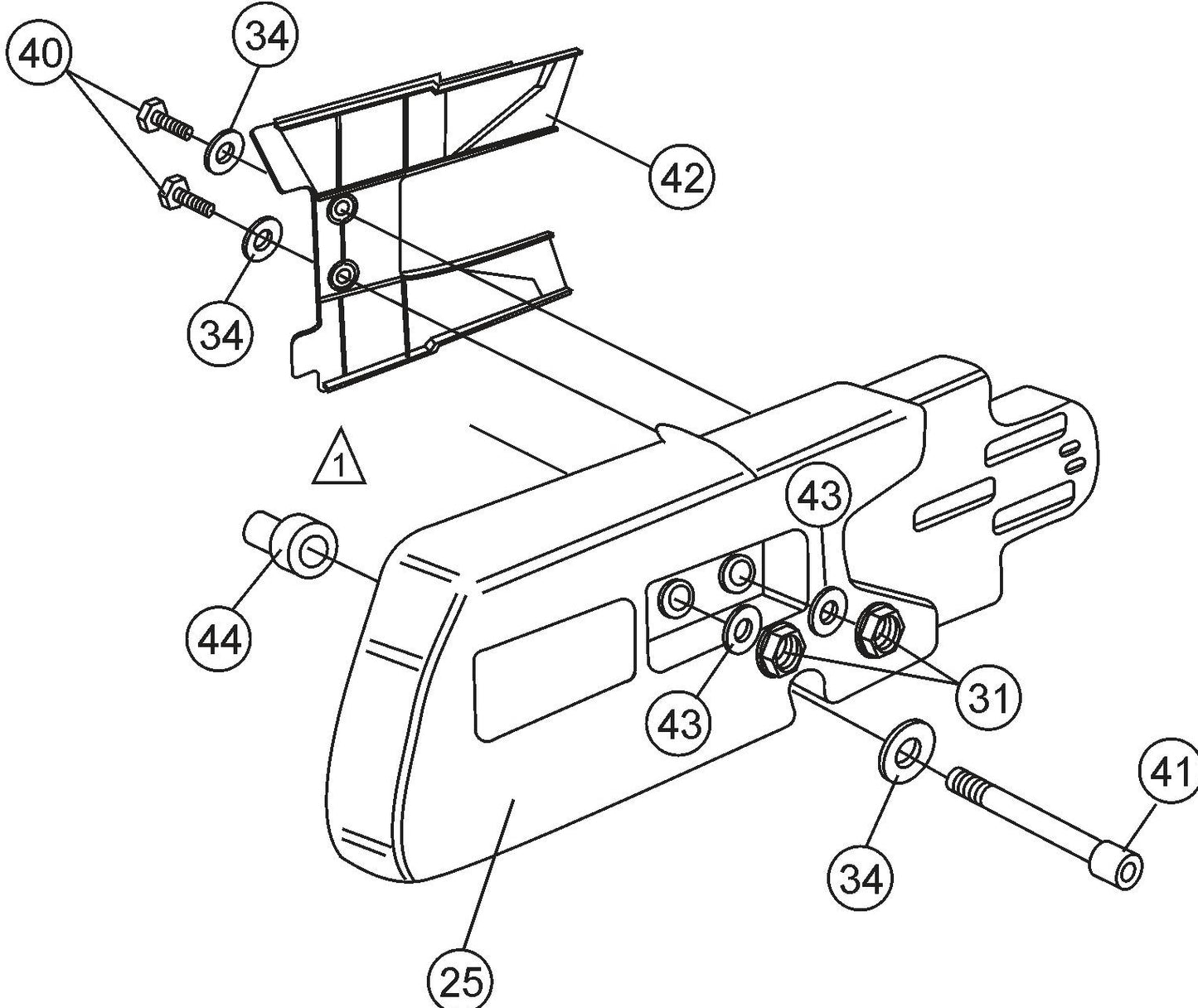 HS62A V-Belt Cover (Clutch Side) Assembly Parts