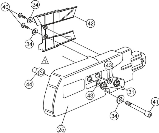 HS62A V-Belt Cover (Clutch Side) Assembly Parts