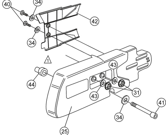 HS81A V-belt Cover (Clutch Side)  Assembly Parts