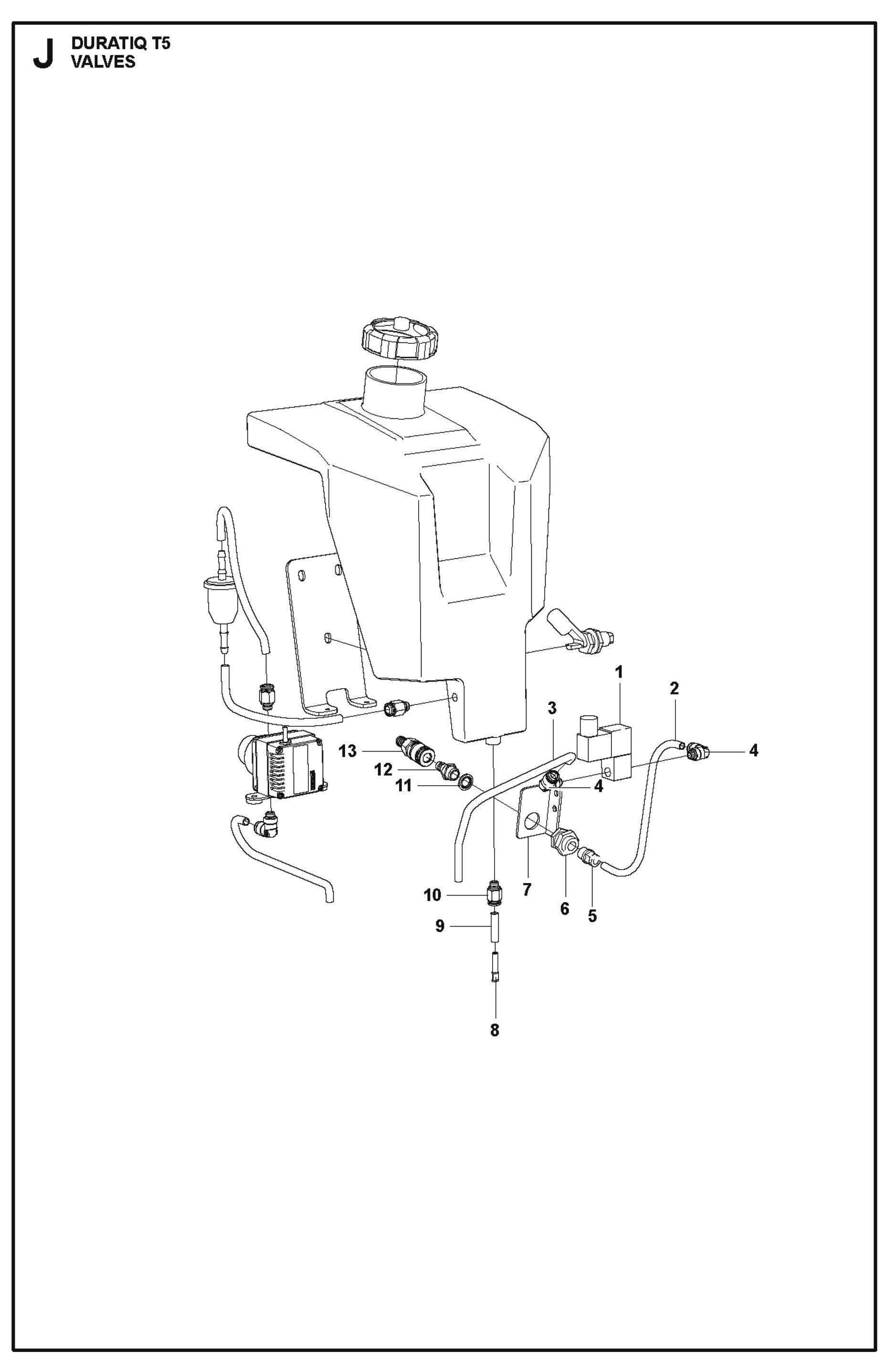 Valves Parts For HTC T5 (4 KW) By Husqvarna