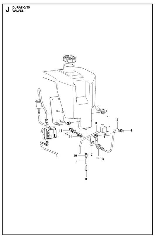 Valves Parts For HTC T5 (4 KW) By Husqvarna