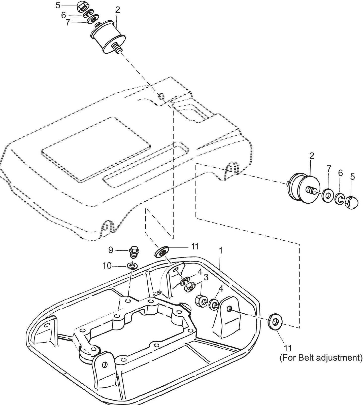 MVH120VGH Vibrating Plate Assembly Parts