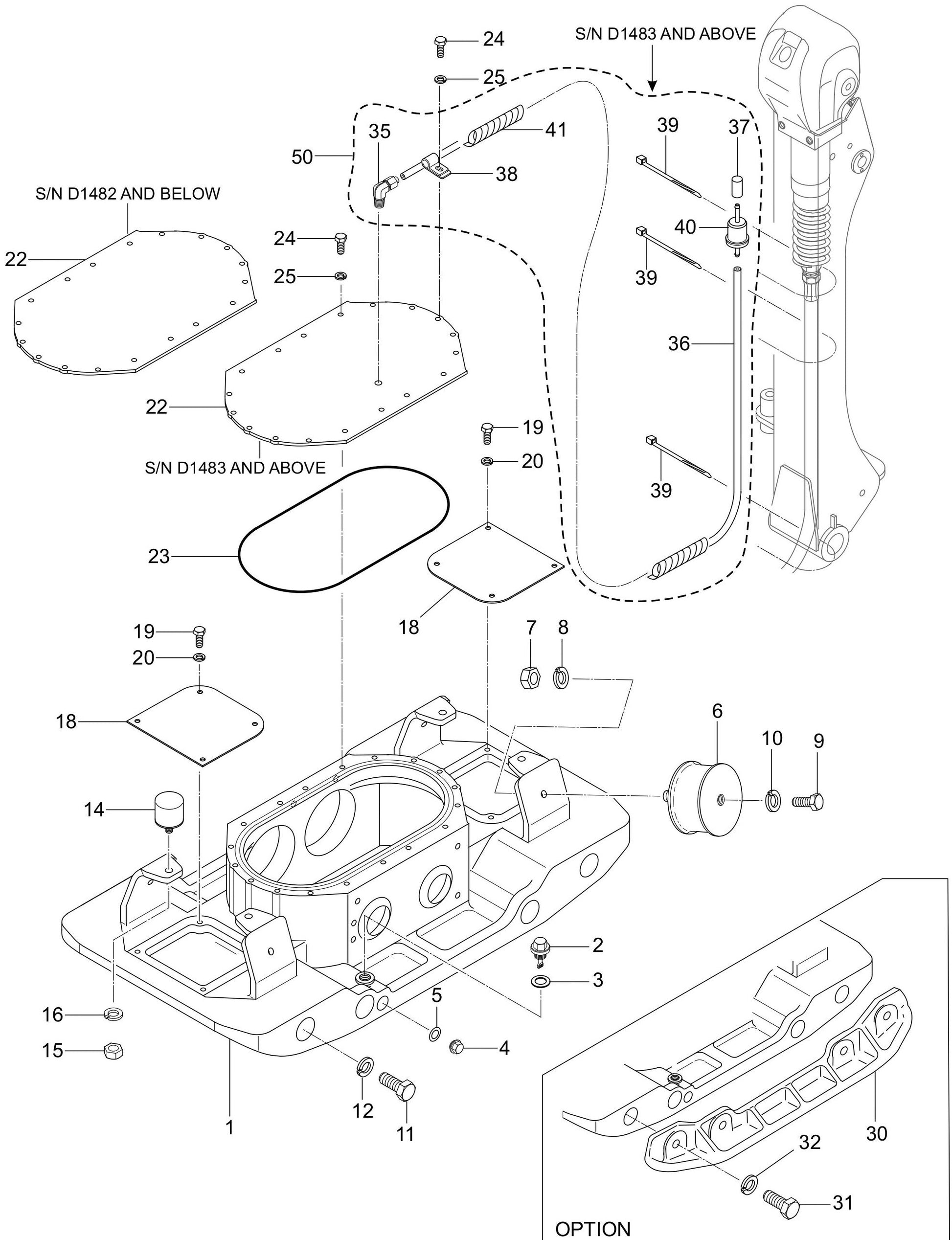 MVH308DZ Vibrating Plate Assembly