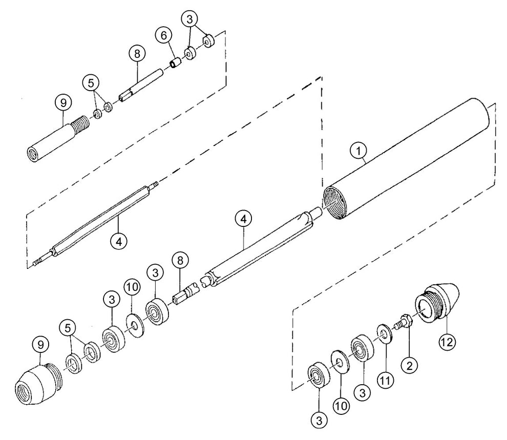 SV- Series — Vibrator Head Assembly Parts By Multiquip