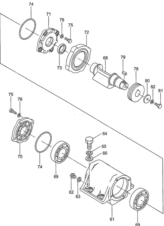 MVC88VGH/VGHW Vibrator Assembly Parts