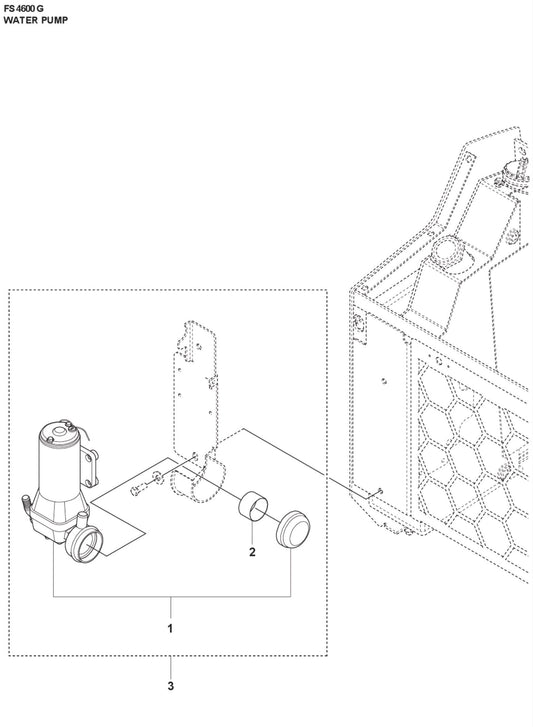 Water Pump Parts For FS4600 G by Husqvarna