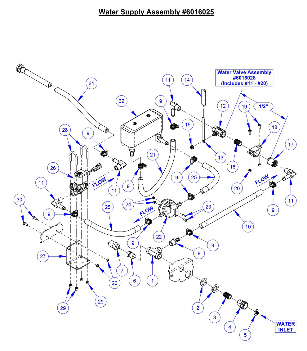 CC9074DK Water Supply Assembly