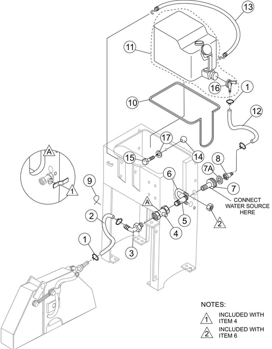 SP2S20H Water System Assembly Parts