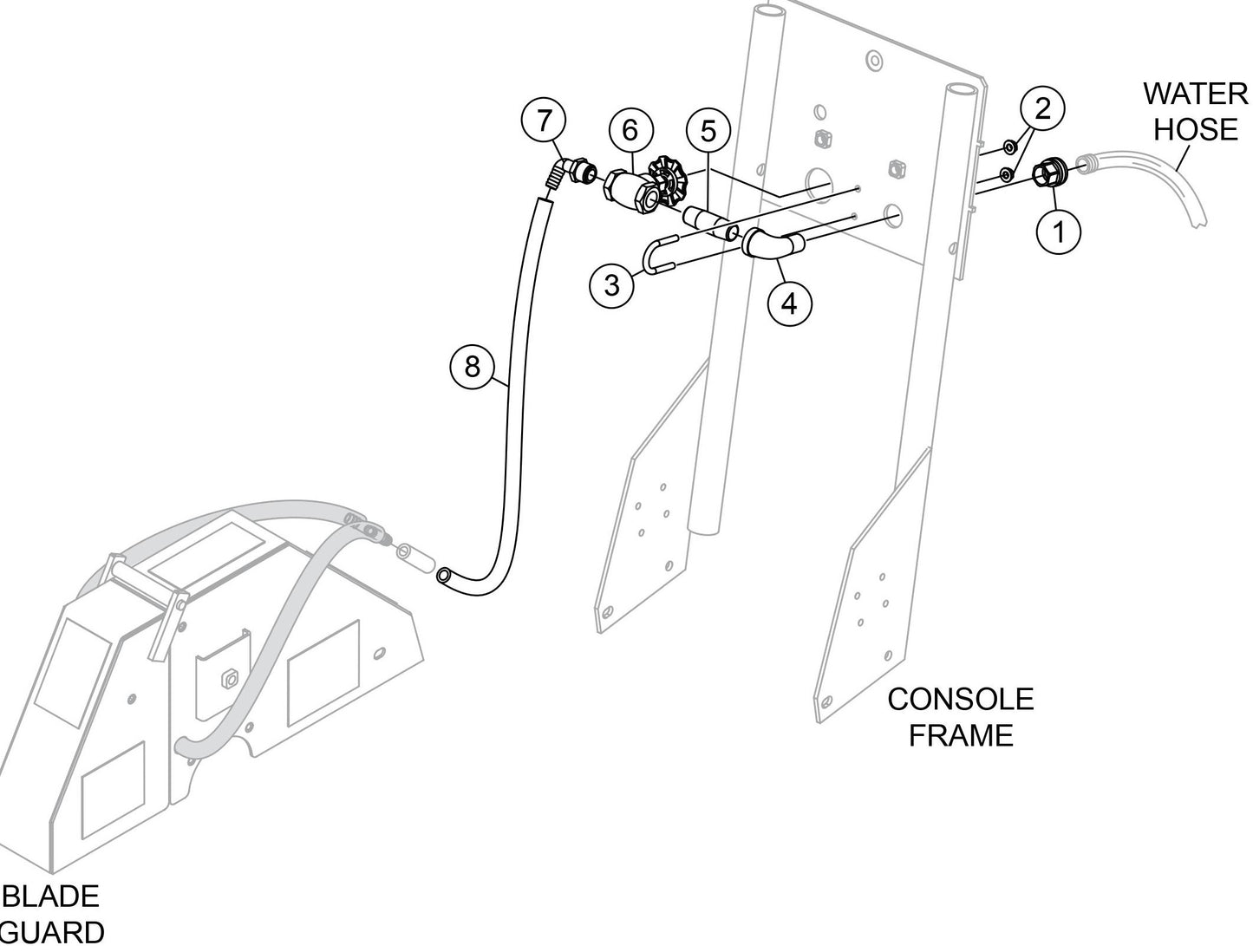 SP118 Water System Assembly Parts