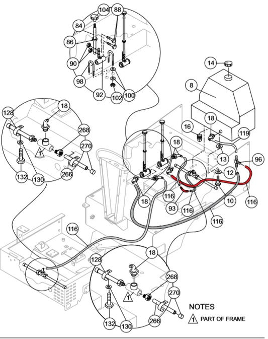 AR13HA-R RIDE-ON ROLLER — Water Tank Assy. Parts By Multiquip