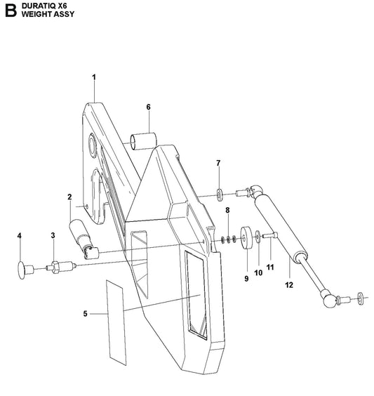 Weight Assembly Parts For HTC X6 By Husqvarna