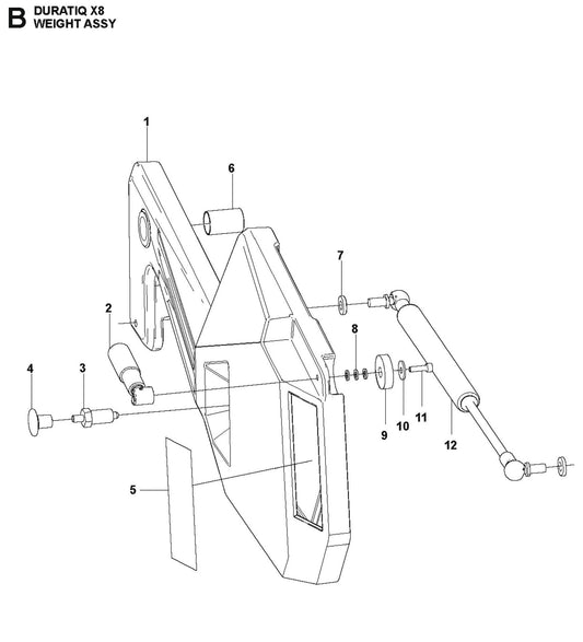 Weight Assembly Parts For HTC X8 By Husqvarna