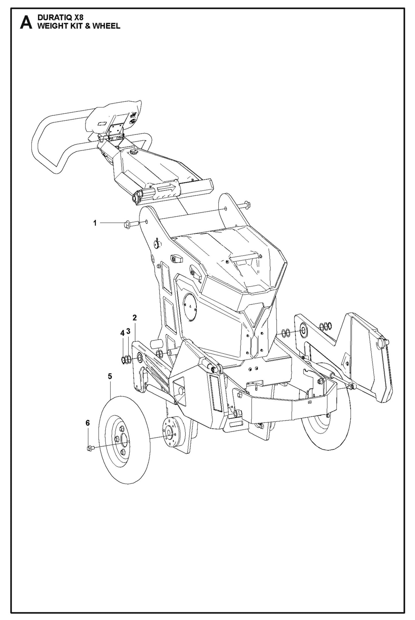 Weight Kit And Wheel Parts For HTC X8 By Husqvarna