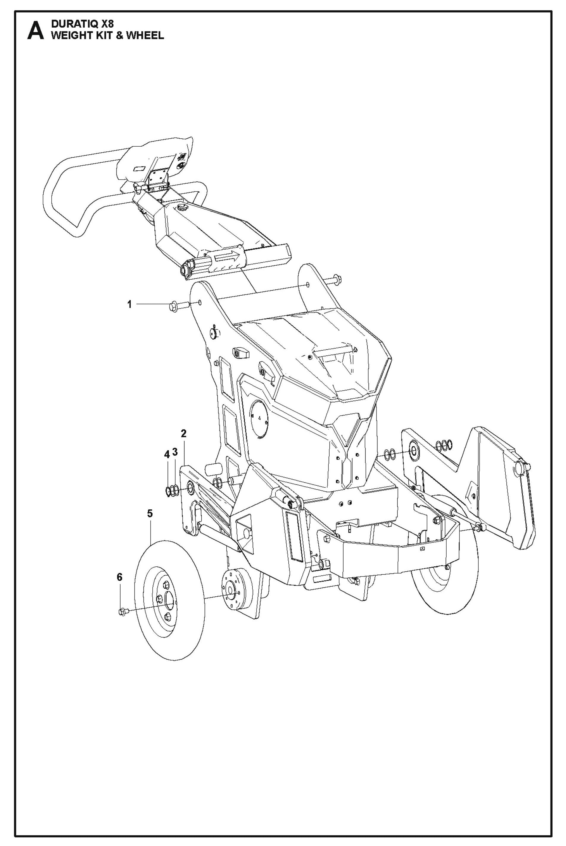 Weight Kit And Wheel Parts For HTC X8 By Husqvarna