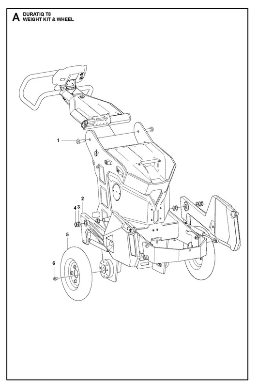 Weight Kit And Wheel Parts For HTC T8 By Husqvarna