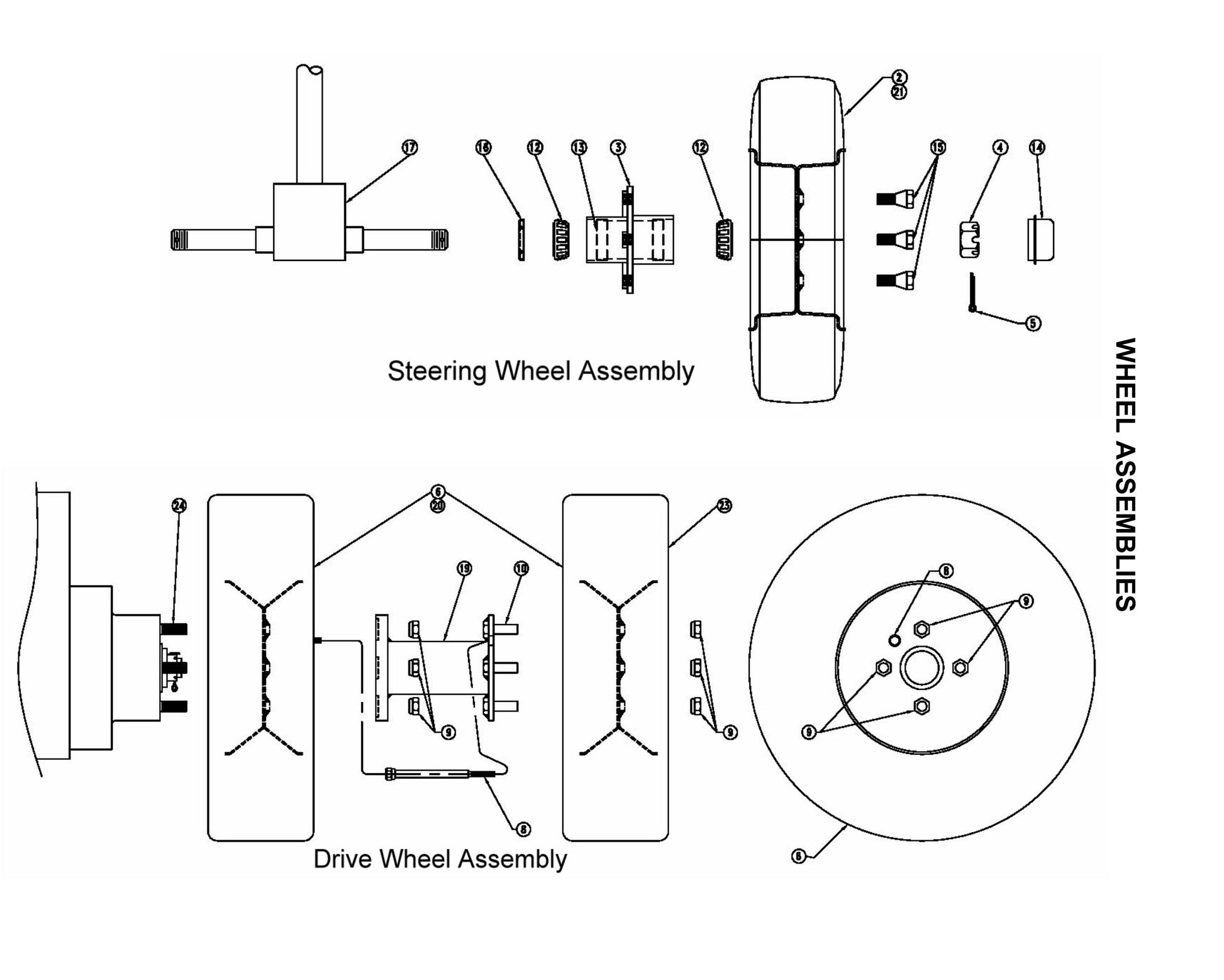 MB-16 Wheel Assemblies Parts Listing Parts By Miller Curber
