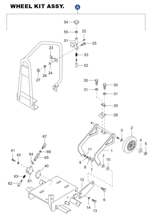 MVC82VGV, MVC82VGVW Wheel Kit Assembly Parts