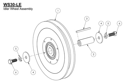 WS30-LE Idler Wheel Assembly-2 Parts