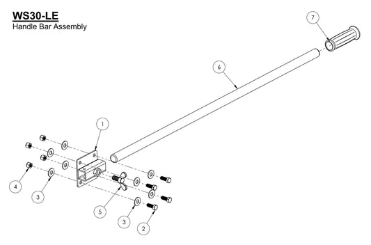 WS30-LE Handle Bar Assembly Parts