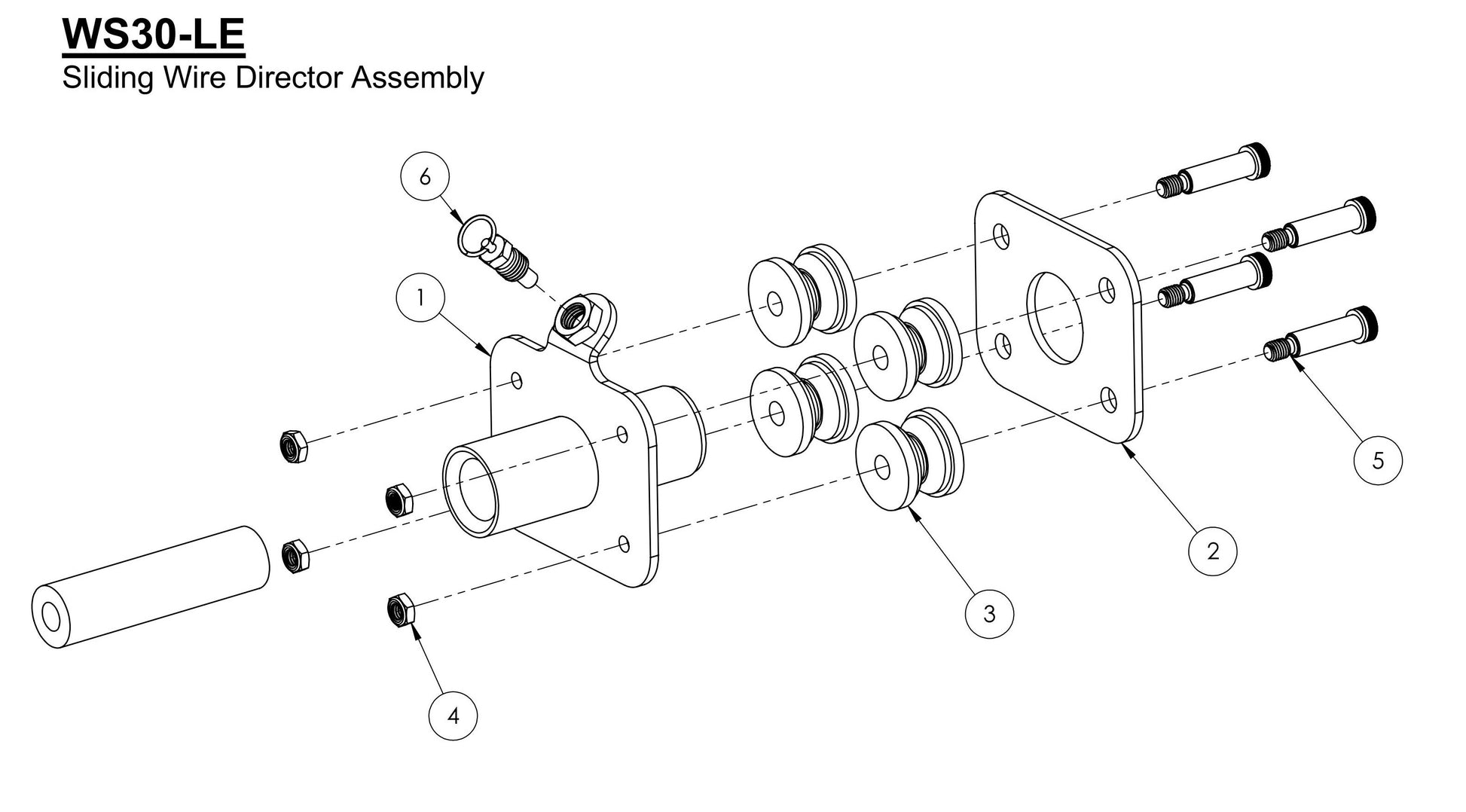 WS30-LE Sliding Wire Director Assembly-2 Parts