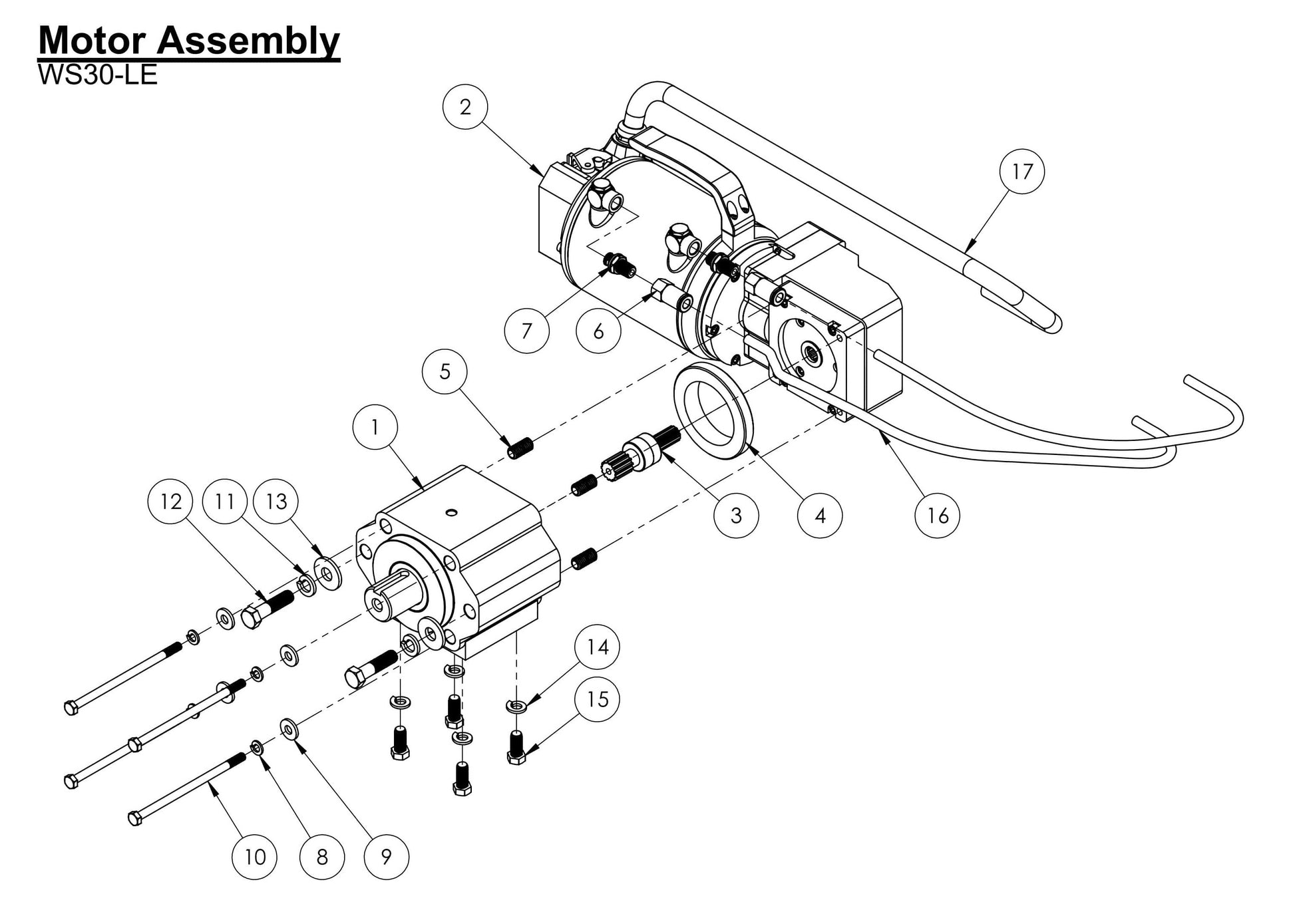 WS30-LE Motor Assembly Parts